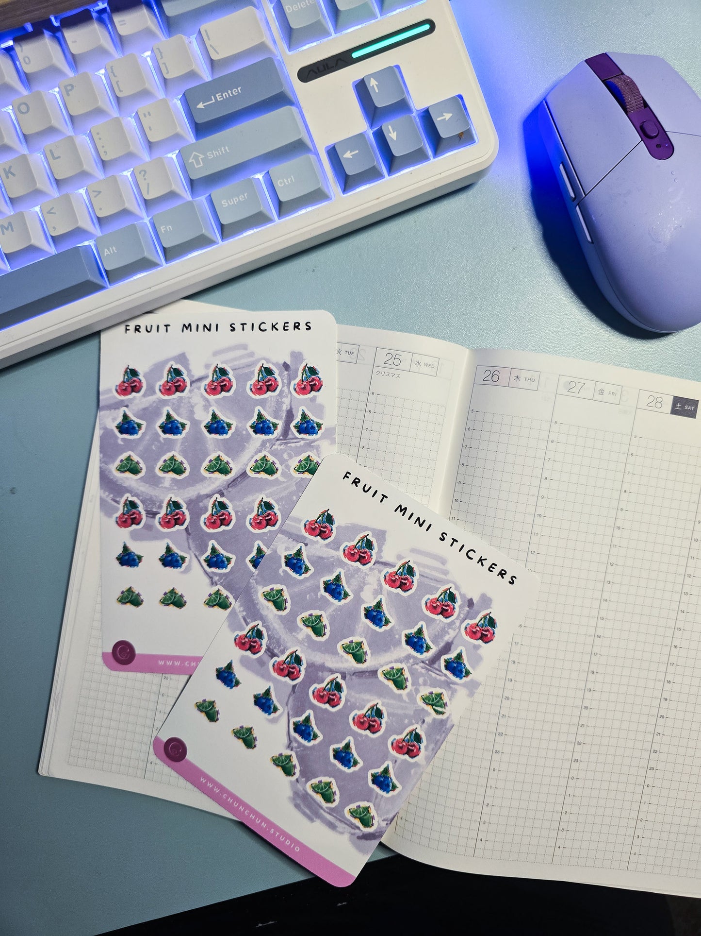 Fruits Mini Sticker Sheet