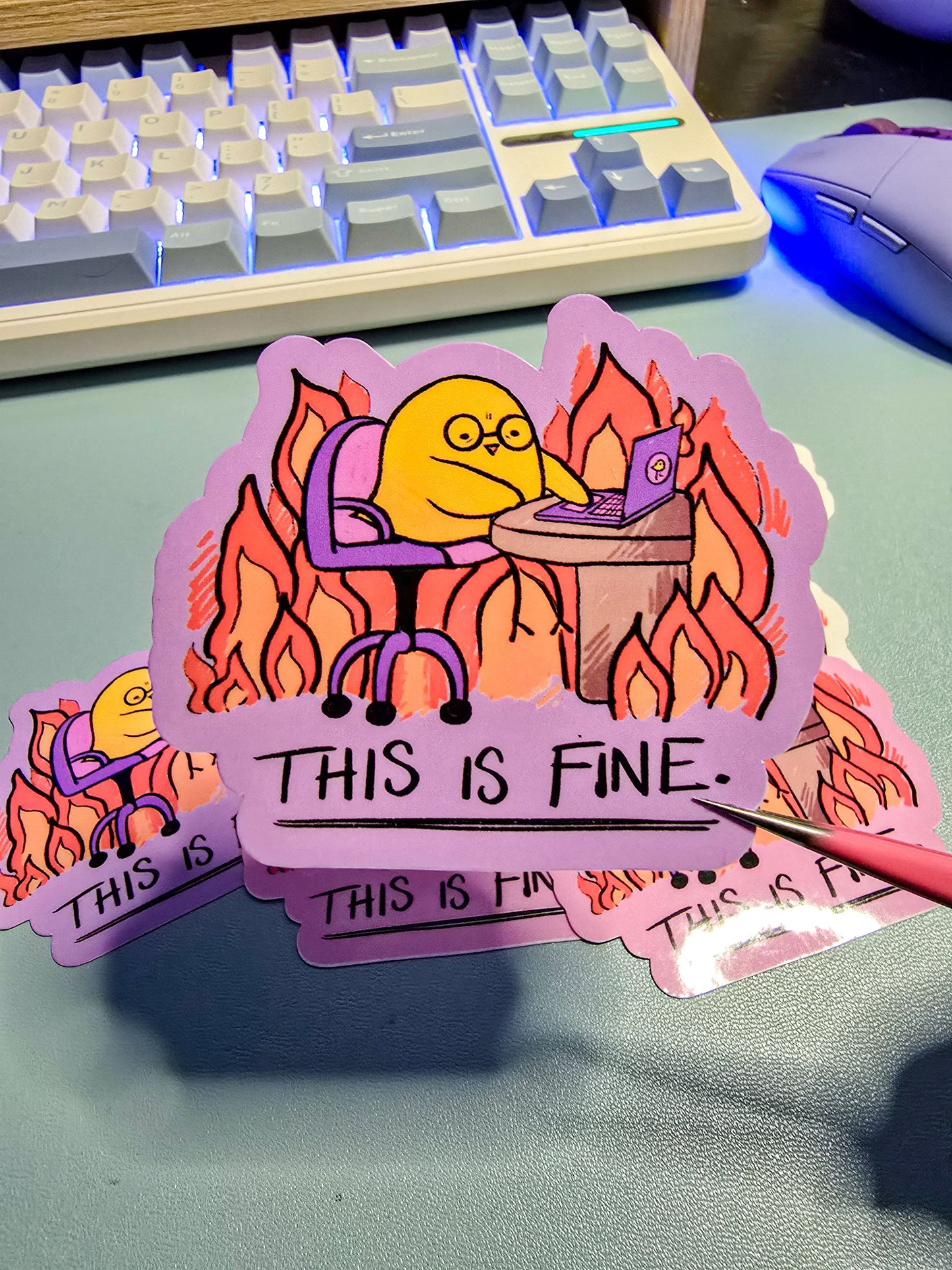 This is Fine - Sticker