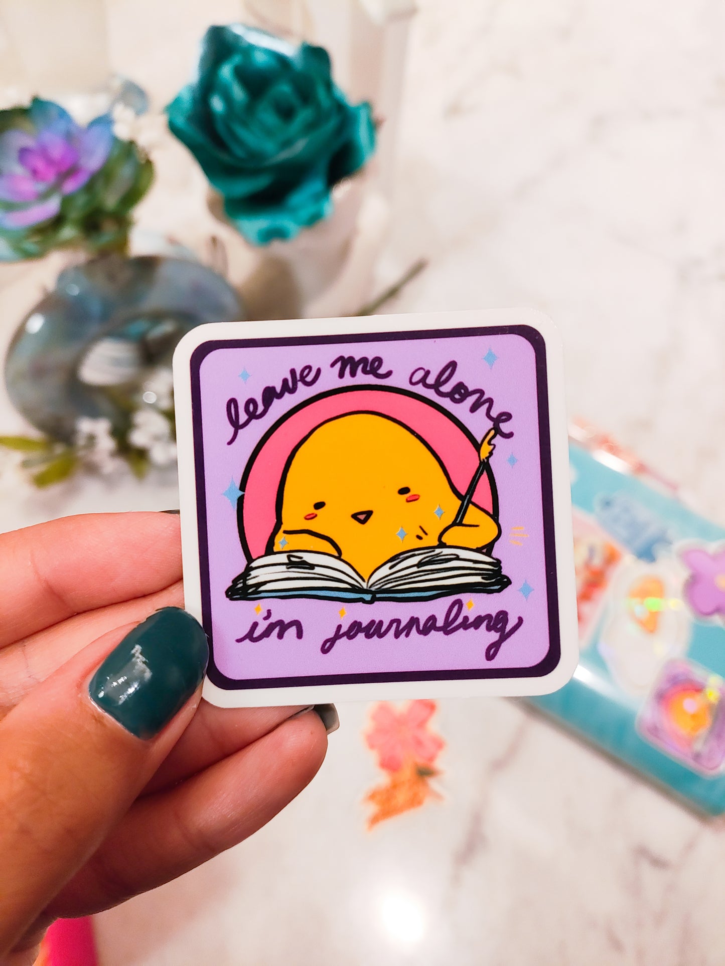 Leave Me Alone, I'm Journaling! - Sticker