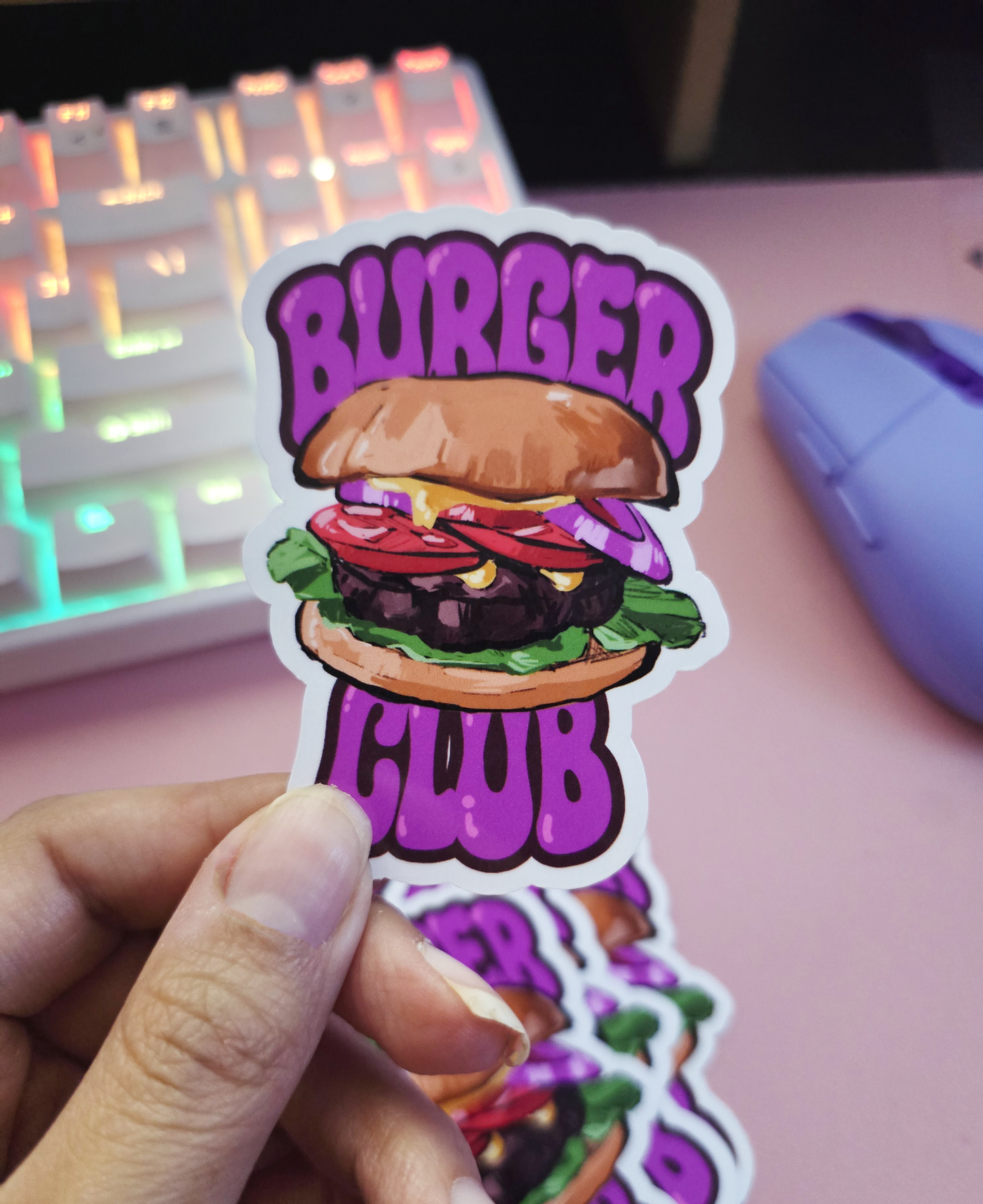 Burger Club Sticker