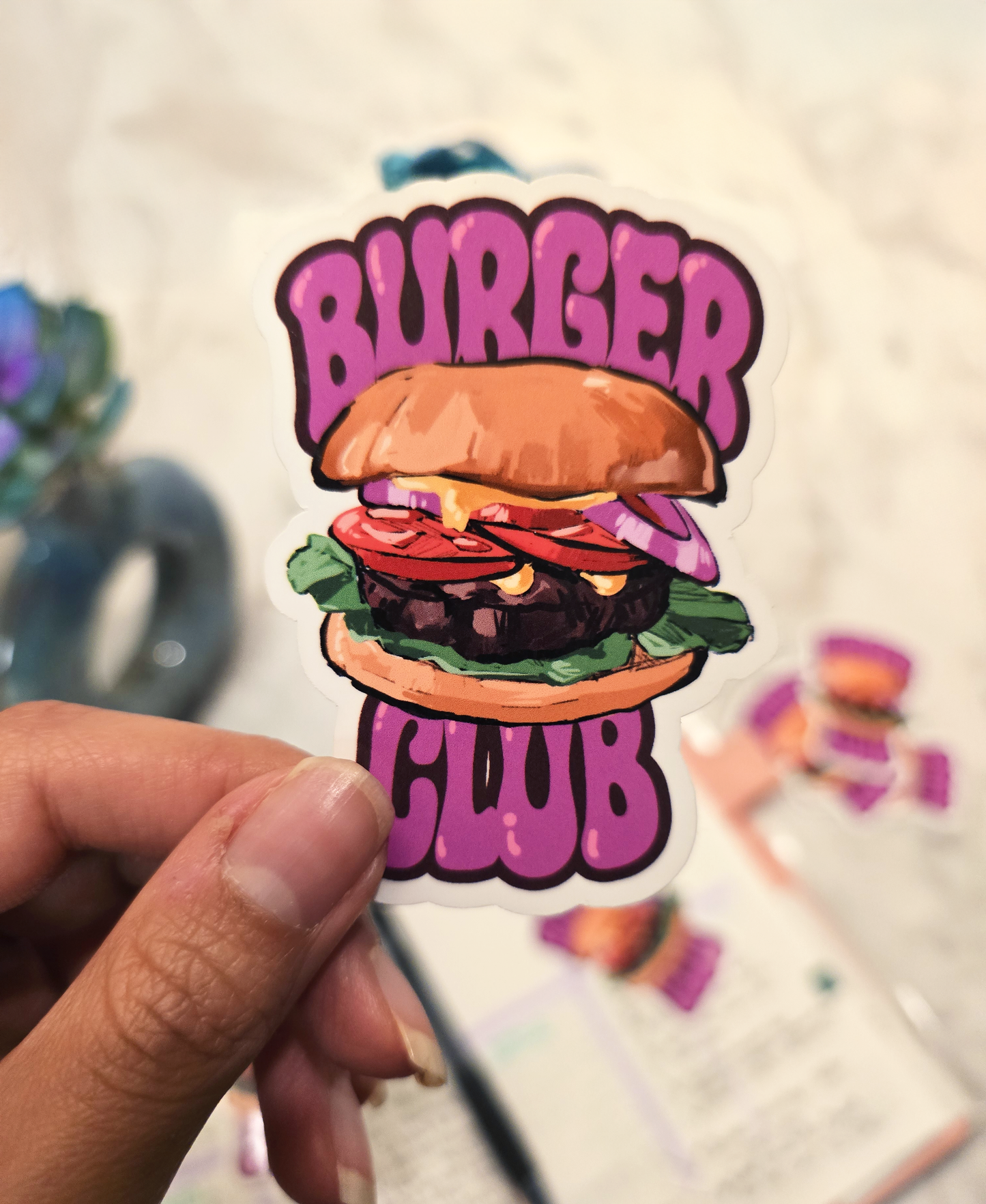 Burger Club Sticker