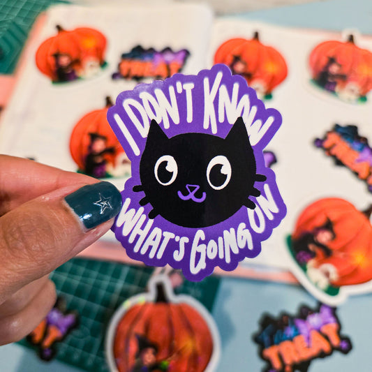 I Don't Know Kitty - Sticker