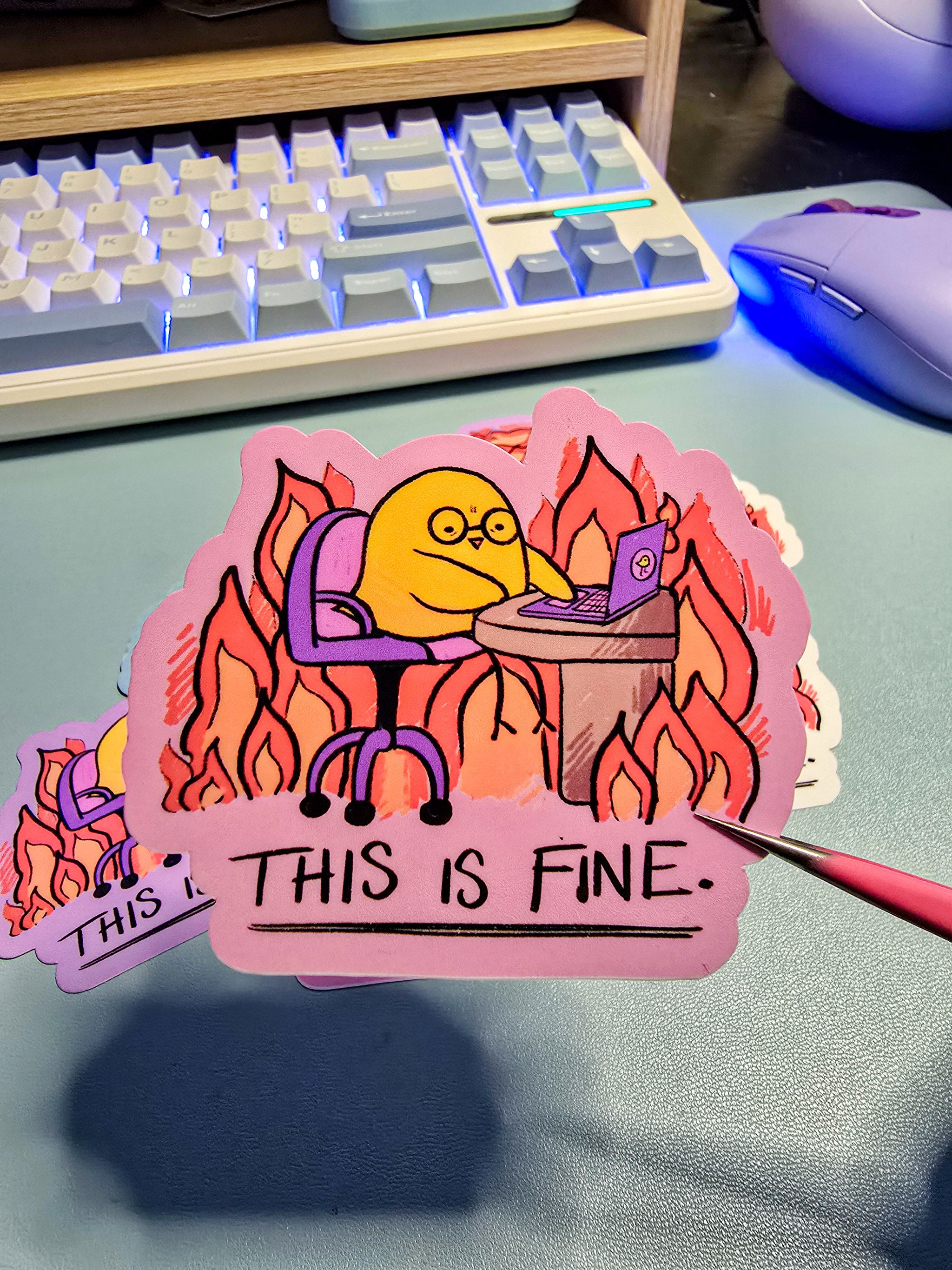 This is Fine - Sticker – chunchun studio